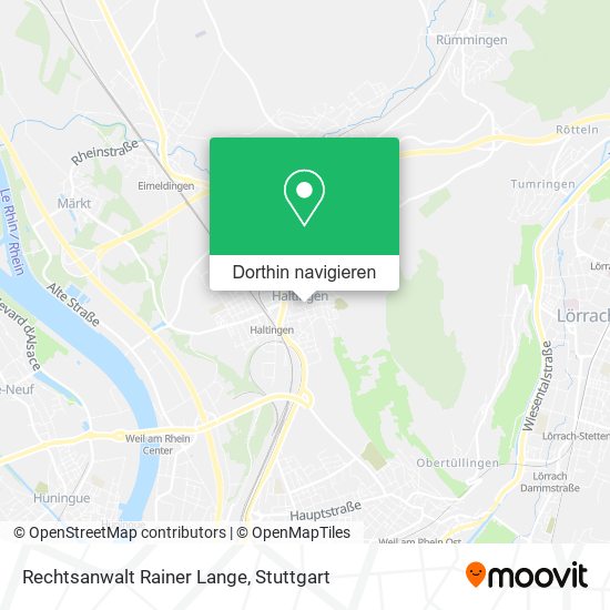 Rechtsanwalt Rainer Lange Karte