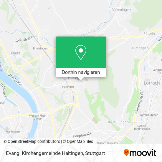 Evang. Kirchengemeinde Haltingen Karte