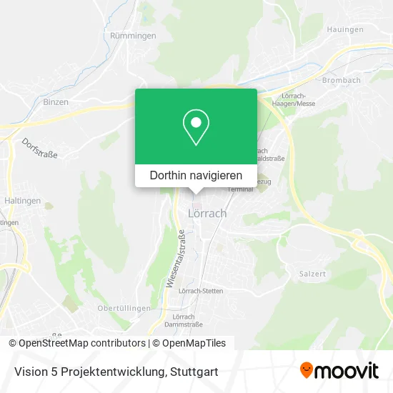 Vision 5 Projektentwicklung Karte