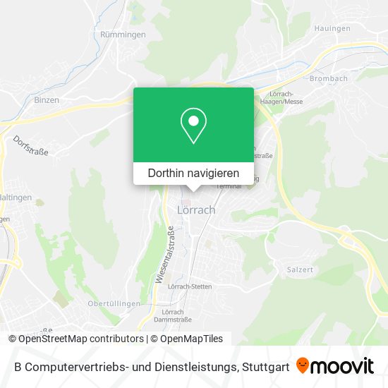 B Computervertriebs- und Dienstleistungs Karte