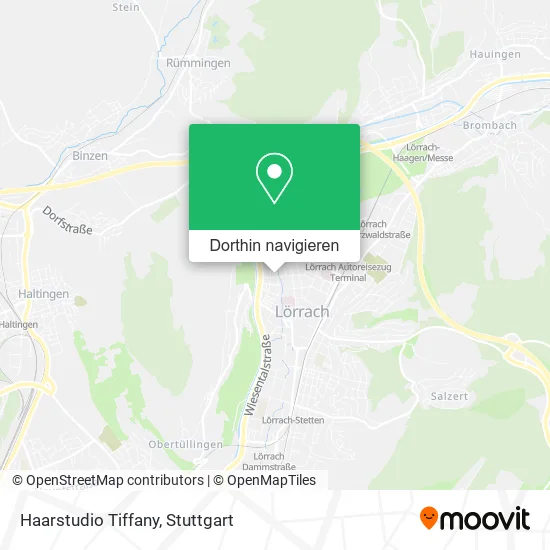 Haarstudio Tiffany Karte