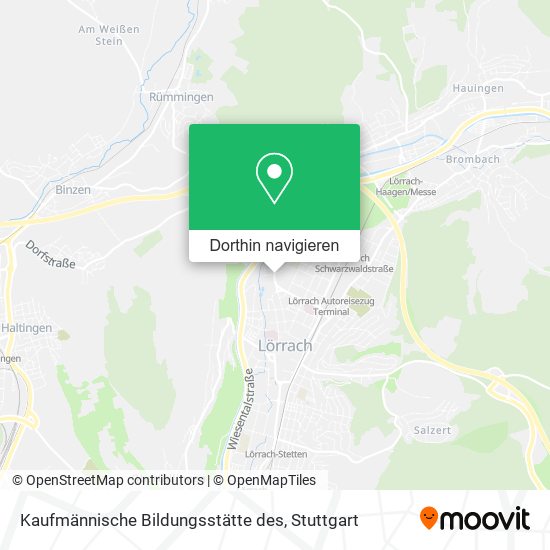 Kaufmännische Bildungsstätte des Karte