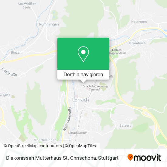 Diakonissen Mutterhaus St. Chrischona Karte