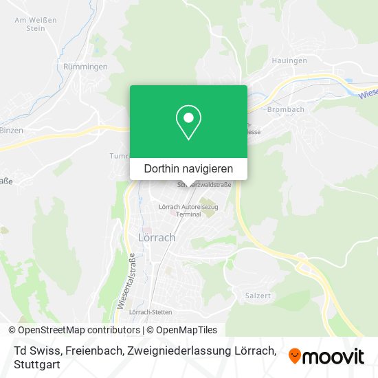 Td Swiss, Freienbach, Zweigniederlassung Lörrach Karte