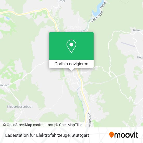 Ladestation für Elektrofahrzeuge Karte