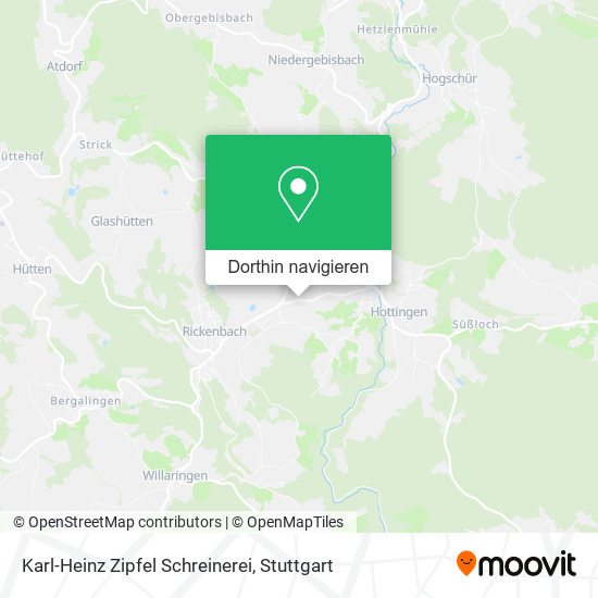 Karl-Heinz Zipfel Schreinerei Karte