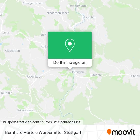 Bernhard Portele Werbemittel Karte