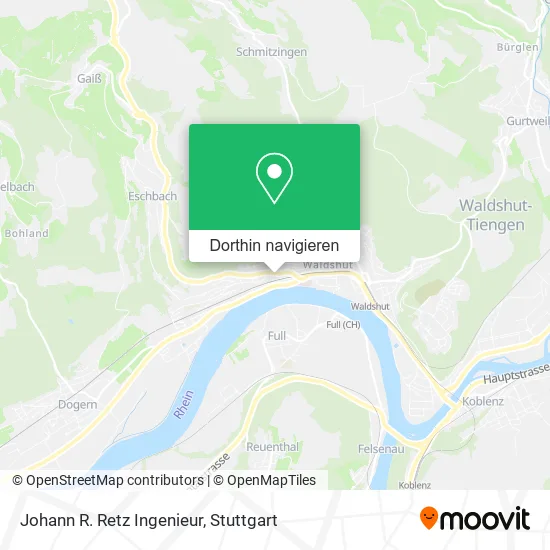 Johann R. Retz Ingenieur Karte