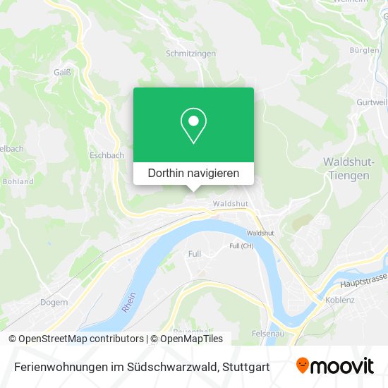 Ferienwohnungen im Südschwarzwald Karte