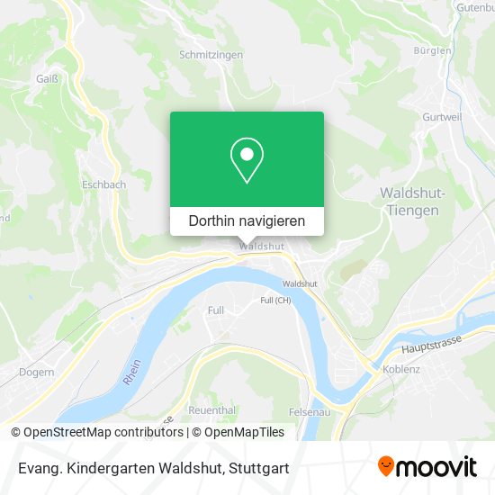 Evang. Kindergarten Waldshut Karte