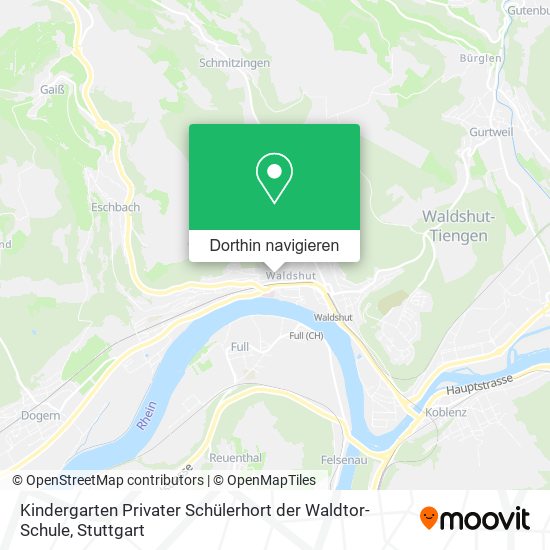 Kindergarten Privater Schülerhort der Waldtor-Schule Karte