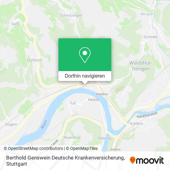 Berthold Genswein Deutsche Krankenversicherung Karte