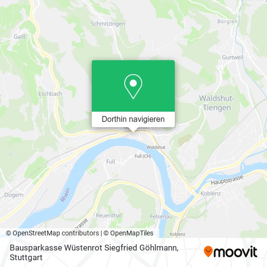 Bausparkasse Wüstenrot Siegfried Göhlmann Karte