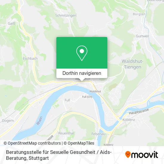 Beratungsstelle für Sexuelle Gesundheit / Aids-Beratung Karte