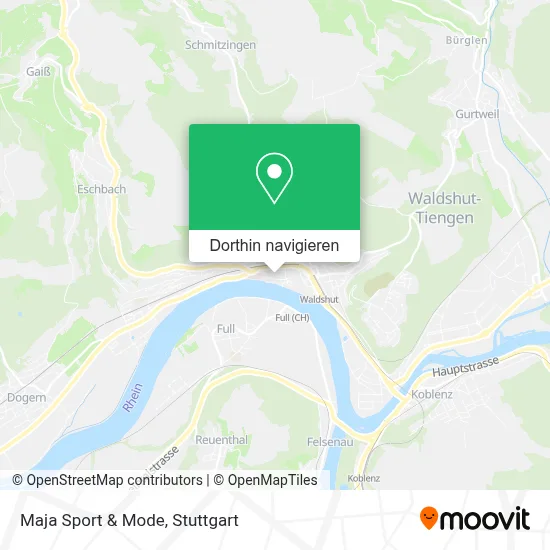 Maja Sport & Mode Karte