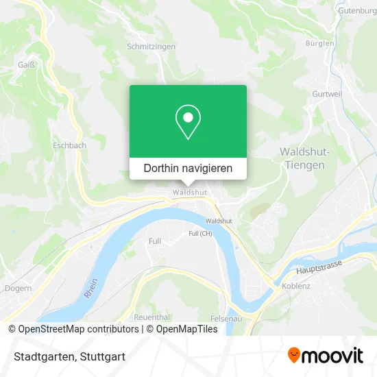 Stadtgarten Karte