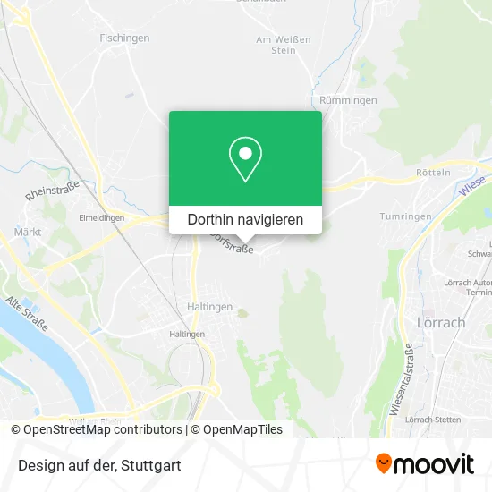 Design auf der Karte