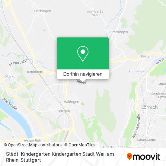 Städt. Kindergarten Kindergarten Stadt Weil am Rhein Karte
