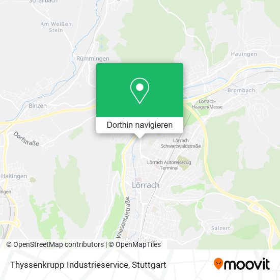Thyssenkrupp Industrieservice Karte