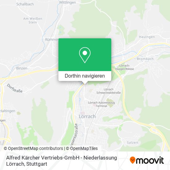 Alfred Kärcher Vertriebs-GmbH - Niederlassung Lörrach Karte