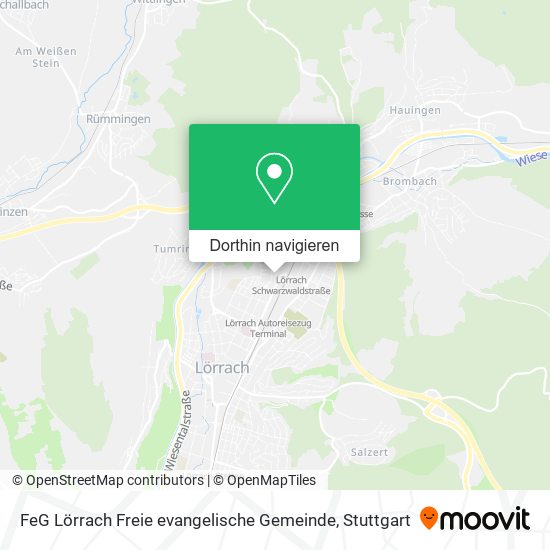 FeG Lörrach Freie evangelische Gemeinde Karte