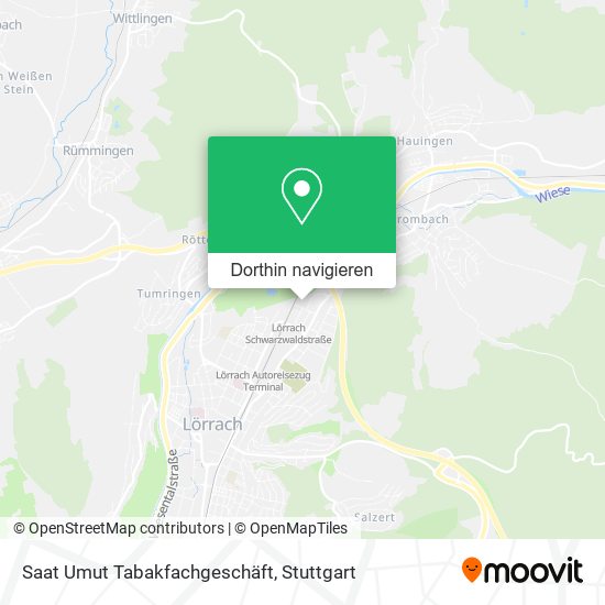 Saat Umut Tabakfachgeschäft Karte