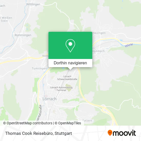 Thomas Cook Reisebüro Karte