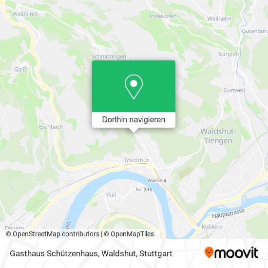Gasthaus Schützenhaus, Waldshut Karte