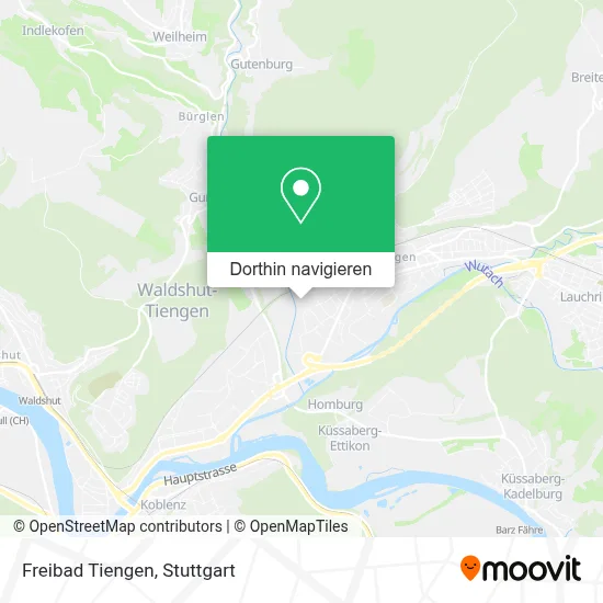 Freibad Tiengen Karte
