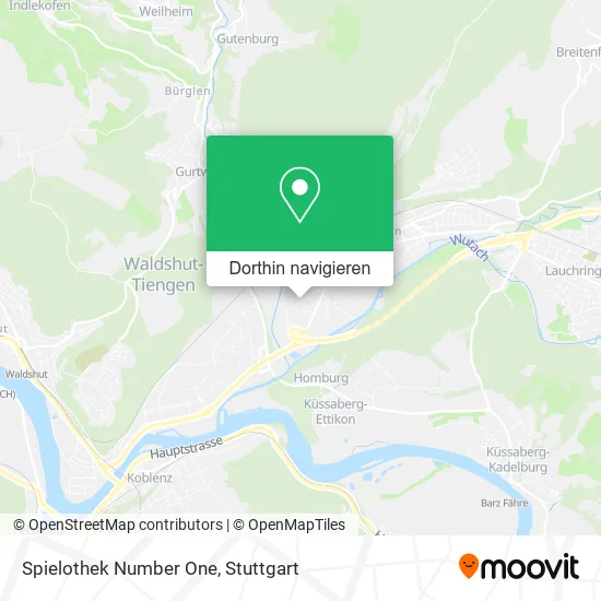 Spielothek Number One Karte