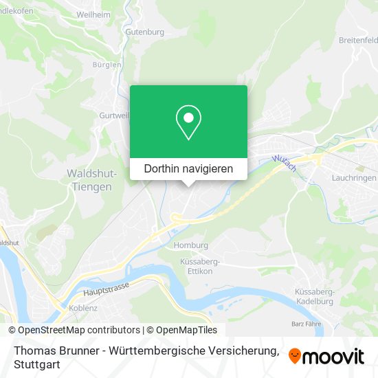 Thomas Brunner - Württembergische Versicherung Karte
