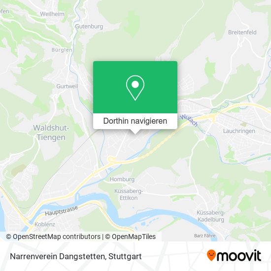 Narrenverein Dangstetten Karte