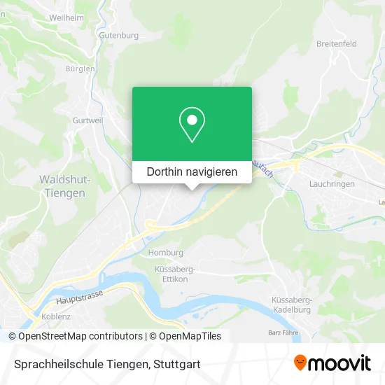 Sprachheilschule Tiengen Karte