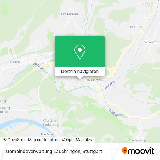 Gemeindeverwaltung Lauchringen Karte