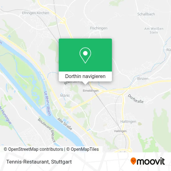 Tennis-Restaurant Karte