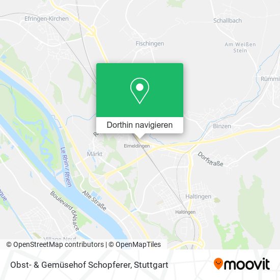 Obst- & Gemüsehof Schopferer Karte
