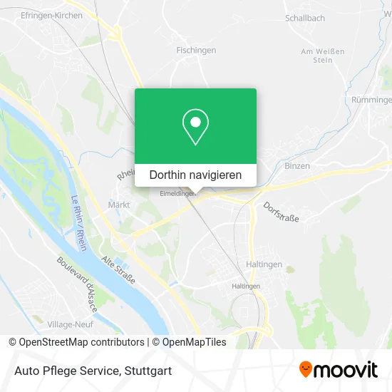 Auto Pflege Service Karte