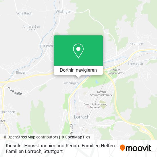 Kiessler Hans-Joachim und Renate Familien Helfen Familien Lörrach Karte