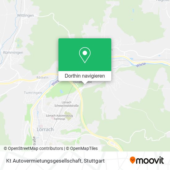 Kt Autovermietungsgesellschaft Karte