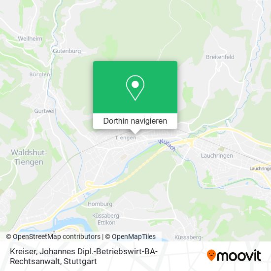 Kreiser, Johannes Dipl.-Betriebswirt-BA- Rechtsanwalt Karte