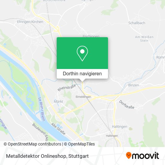 Metalldetektor Onlineshop Karte