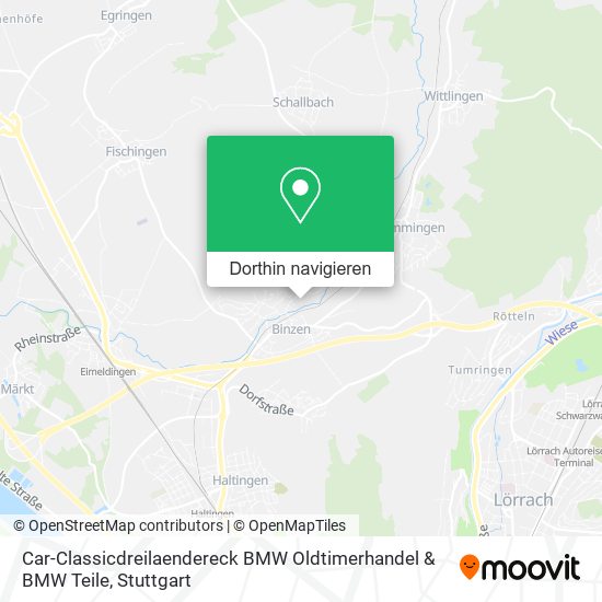 Car-Classicdreilaendereck BMW Oldtimerhandel & BMW Teile Karte