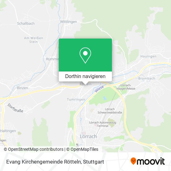 Evang Kirchengemeinde Rötteln Karte