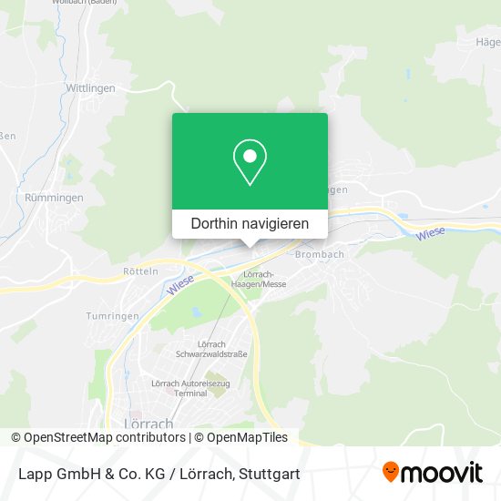 Lapp GmbH & Co. KG / Lörrach Karte