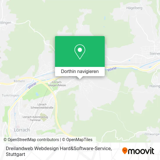 Dreilandweb Webdesign Hard&Software-Service Karte