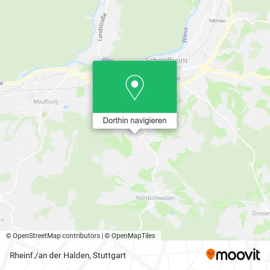 Rheinf./an der Halden Karte