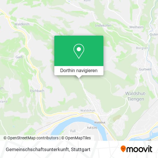 Gemeinschschaftsunterkunft Karte