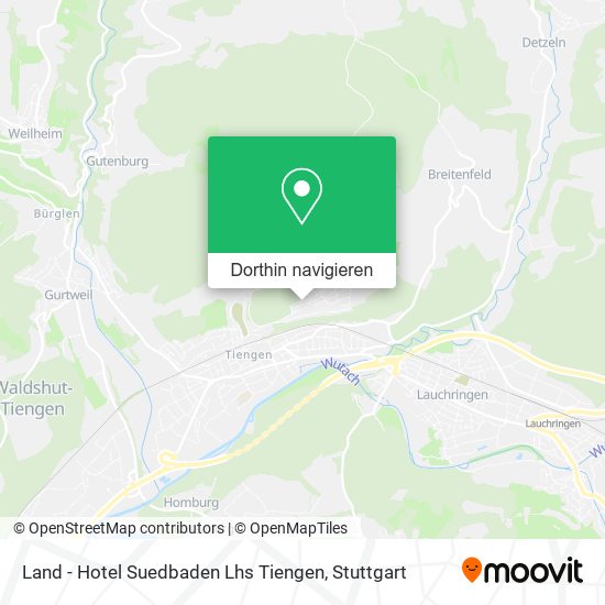 Land - Hotel Suedbaden Lhs Tiengen Karte