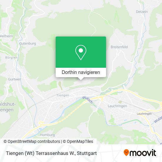 Tiengen (Wt) Terrassenhaus W. Karte