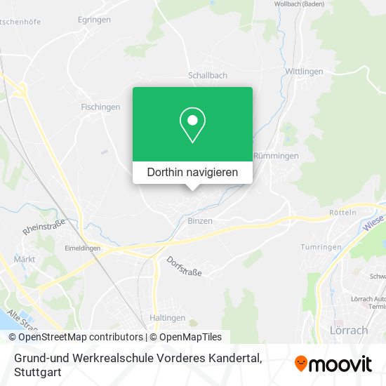 Grund-und Werkrealschule Vorderes Kandertal Karte